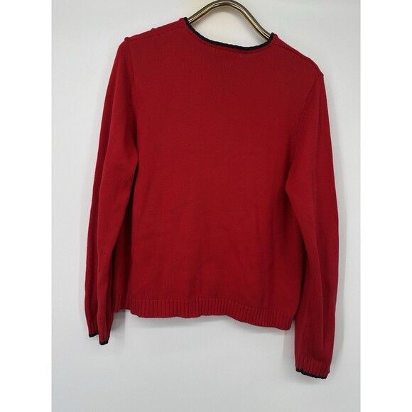 Vintage American Flag Sweater Womens Size XL Red 90s Karen Scott Australia - Picture 3 of 8